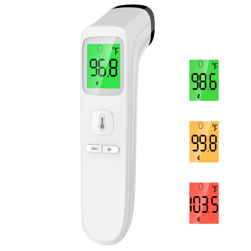 Touchless Thermometer - Forehead Thermometer for Adults,No Touch for Fever, Baby Kids Child with Batteries, Fever Alarm, 35 Groups Data Storage